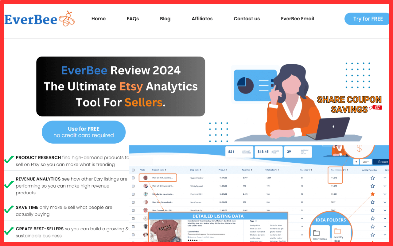 everbee review 2024 the ultimate etsy analytics tool for sellers