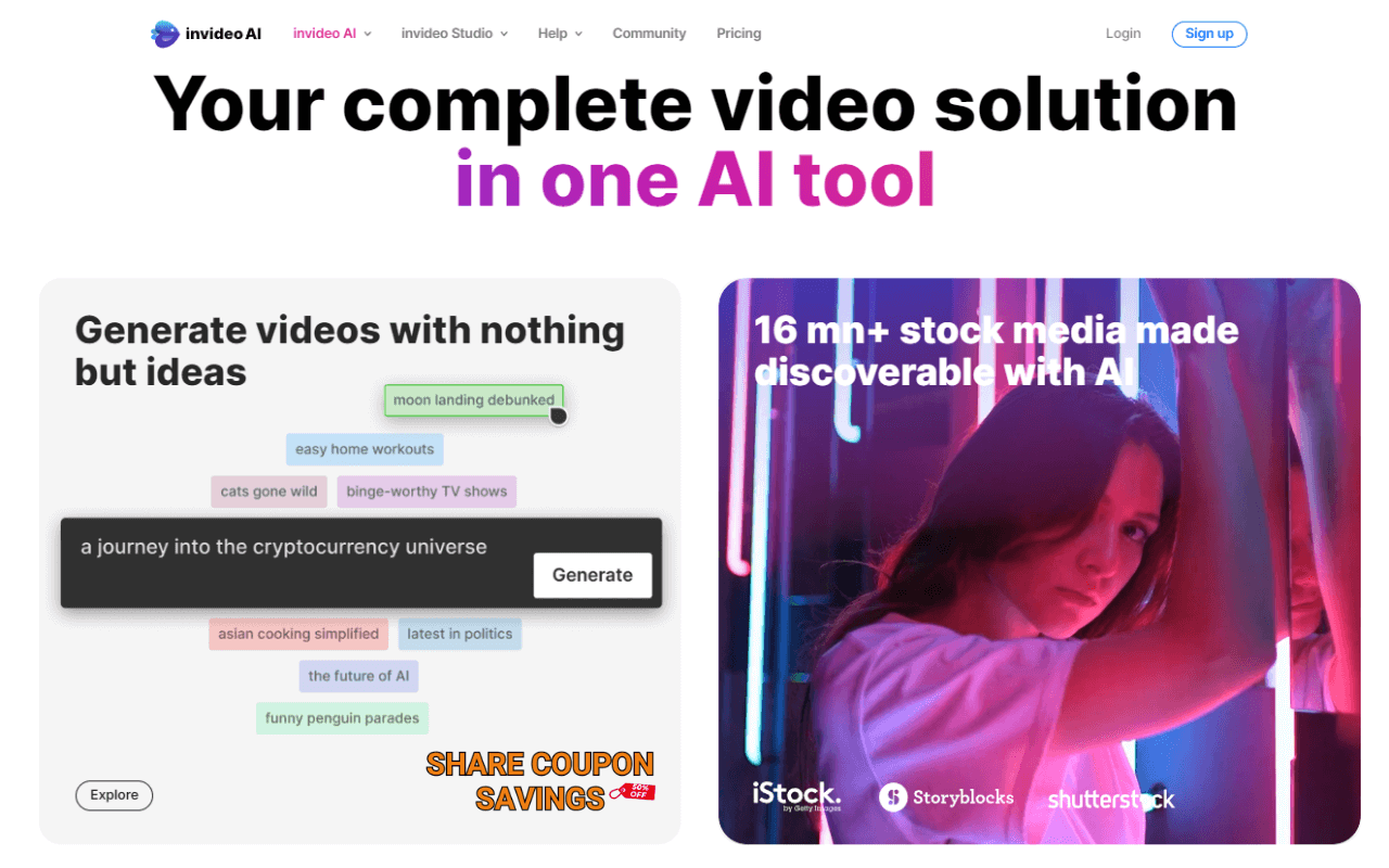 invideo review 2024 unleash ai video editing 2